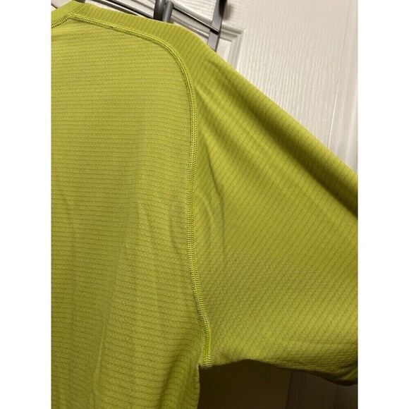 Lululemon Metal Vent Tech Tee Short Sleeve Size Men’s Large Yellow Top Neon - Picture 12 of 14